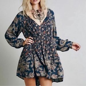 Free People Lucky Loosey Boho Tunic Dress